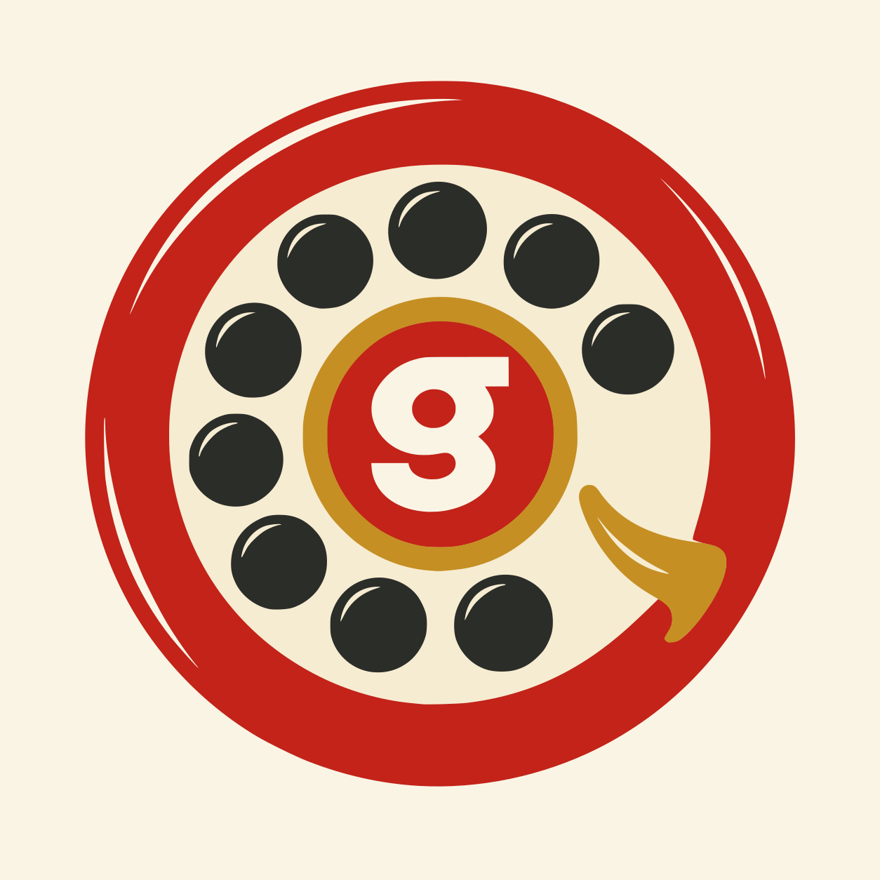 Gaddo’s approved g-centered rotary-dial profile icon